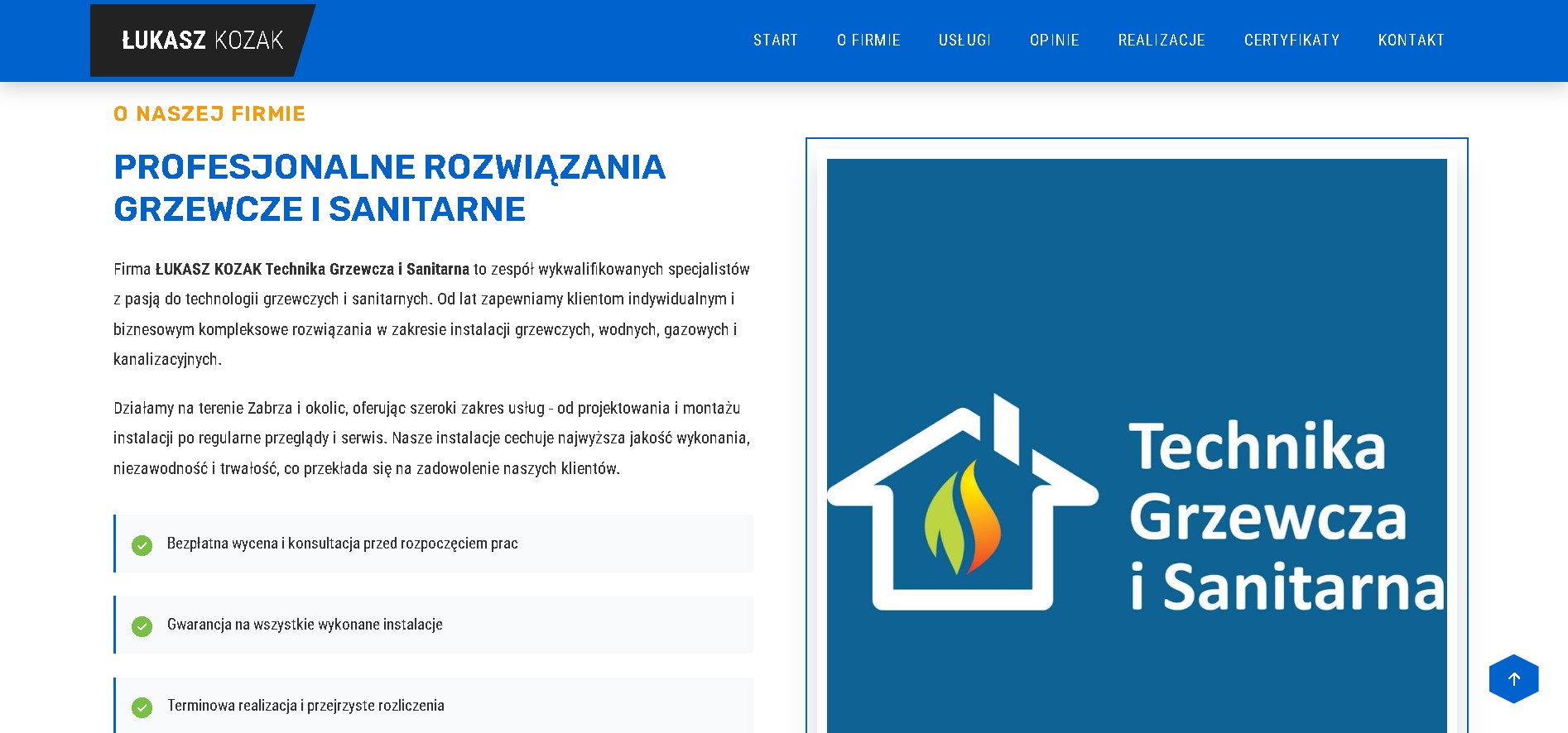 Strona wizytówka firmy